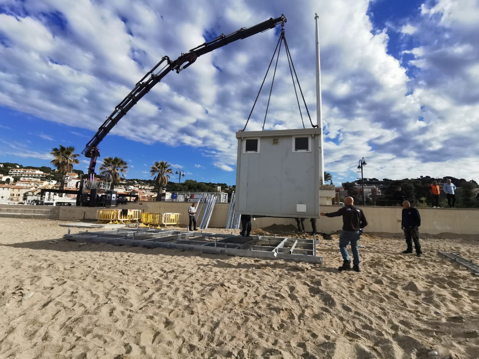 Chantier plage nuit Fer'Play